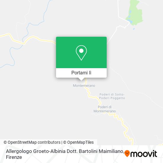Mappa Allergologo Groeto-Albinia Dott. Bartolini Maimiliano