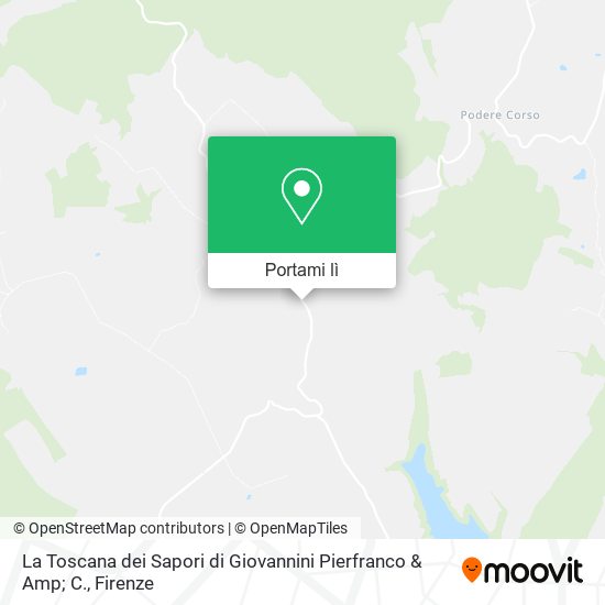 Mappa La Toscana dei Sapori di Giovannini Pierfranco & Amp; C.