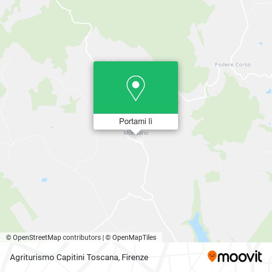 Mappa Agriturismo Capitini Toscana