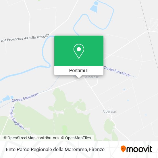 Mappa Ente Parco Regionale della Maremma