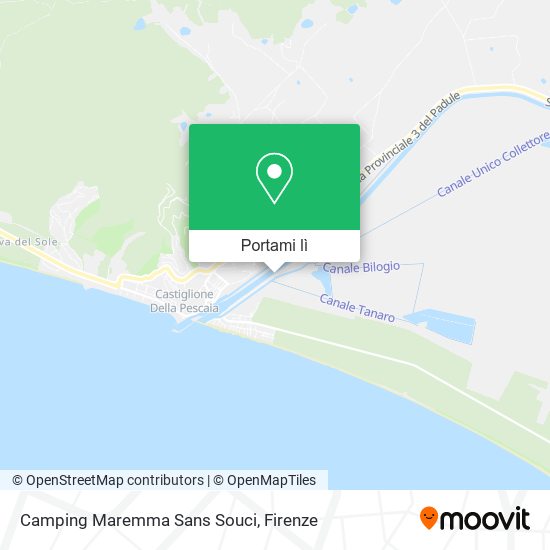 Mappa Camping Maremma Sans Souci