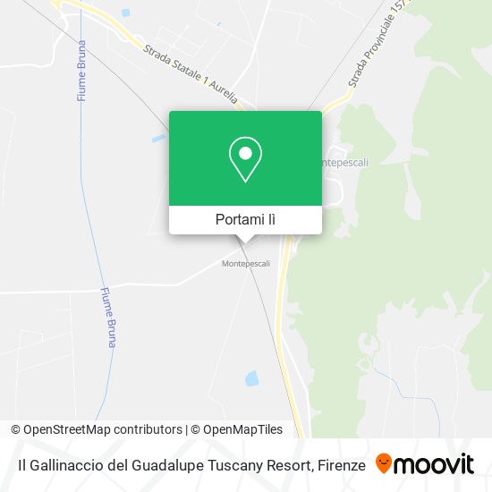 Mappa Il Gallinaccio del Guadalupe Tuscany Resort