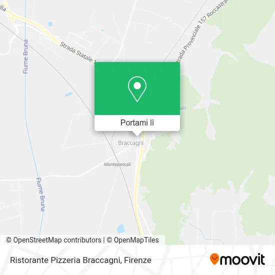 Mappa Ristorante Pizzeria Braccagni