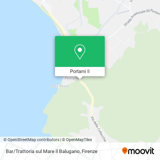Mappa Bar / Trattoria sul Mare il Balugano