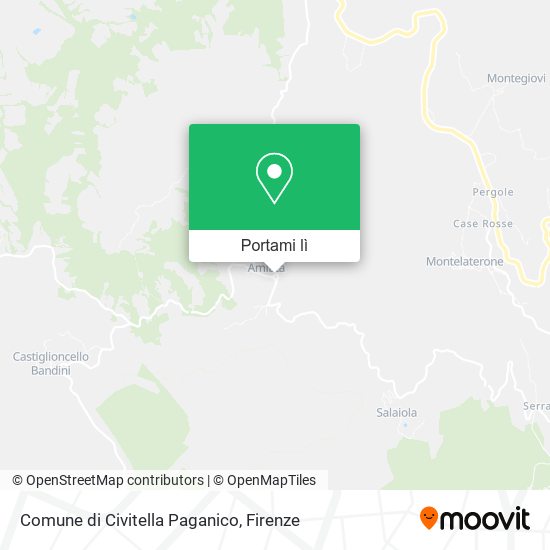 Mappa Comune di Civitella Paganico