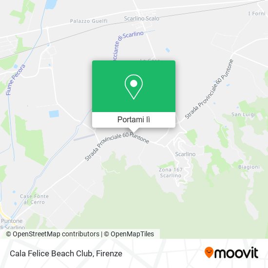 Mappa Cala Felice Beach Club