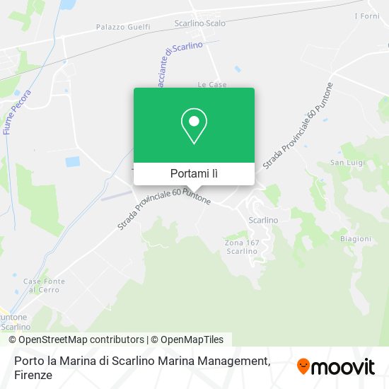 Mappa Porto la Marina di Scarlino Marina Management