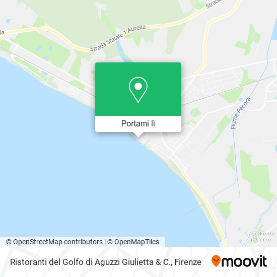Mappa Ristoranti del Golfo di Aguzzi Giulietta & C.