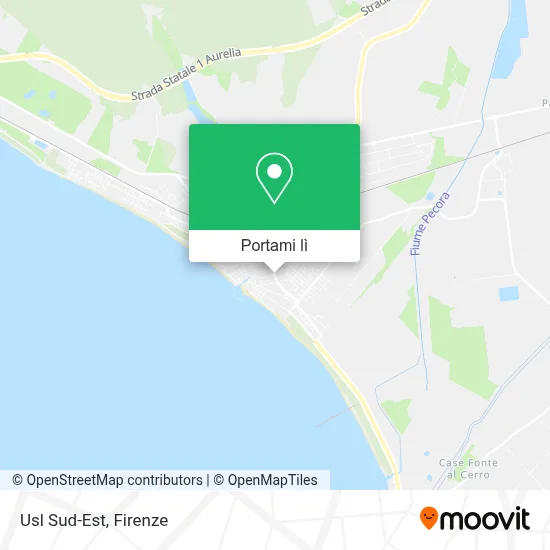Mappa Usl Sud-Est