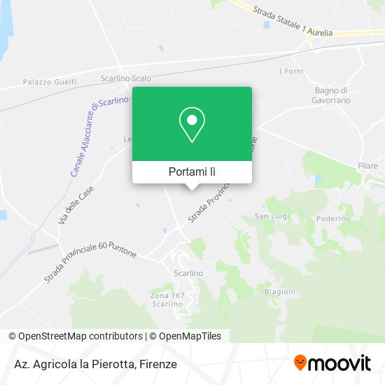 Mappa Az. Agricola la Pierotta