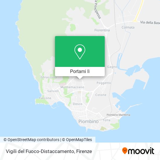 Mappa Vigili del Fuoco-Distaccamento
