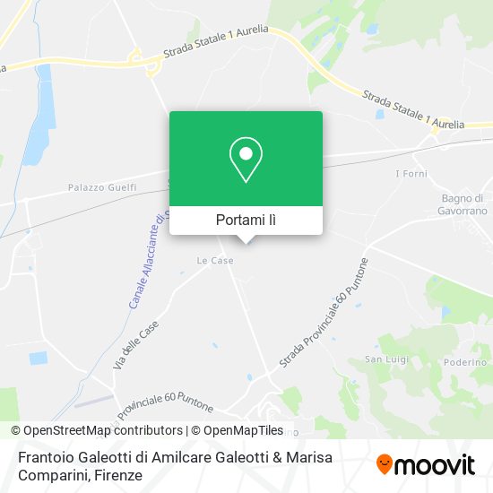 Mappa Frantoio Galeotti di Amilcare Galeotti & Marisa Comparini