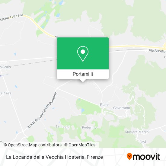 Mappa La Locanda della Vecchia Hosteria