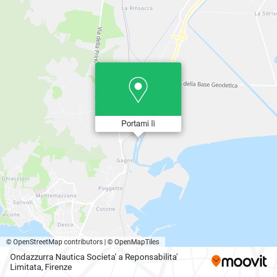 Mappa Ondazzurra Nautica Societa' a Reponsabilita' Limitata