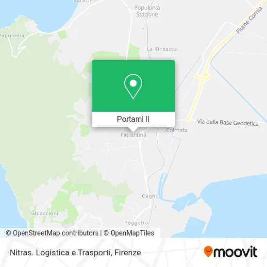 Mappa Nitras. Logistica e Trasporti