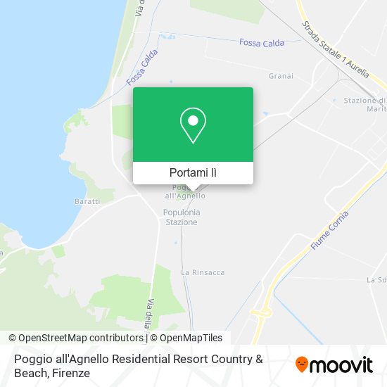 Mappa Poggio all'Agnello Residential Resort Country & Beach