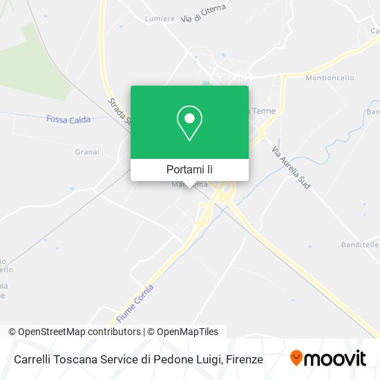 Mappa Carrelli Toscana Service di Pedone Luigi