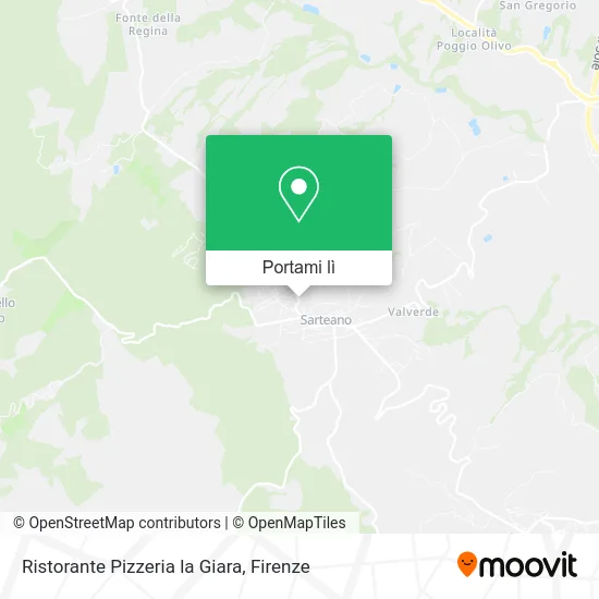 Mappa Ristorante Pizzeria la Giara