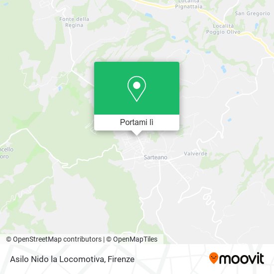 Mappa Asilo Nido la Locomotiva