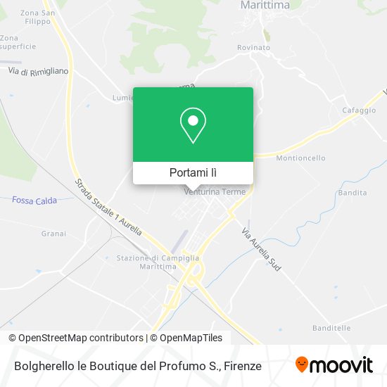 Mappa Bolgherello le Boutique del Profumo S.