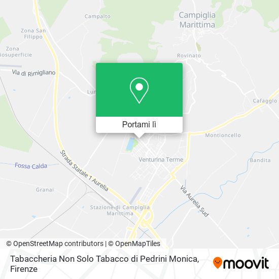 Mappa Tabaccheria Non Solo Tabacco di Pedrini Monica