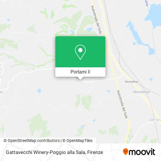 Mappa Gattavecchi Winery-Poggio alla Sala