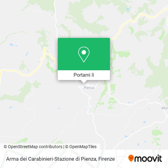 Mappa Arma dei Carabinieri-Stazione di Pienza