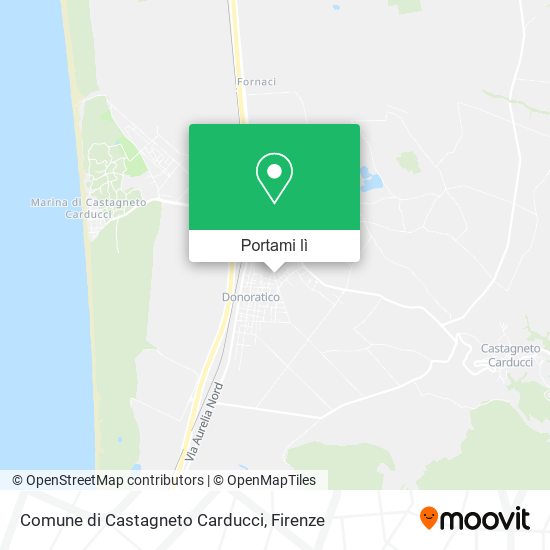 Mappa Comune di Castagneto Carducci