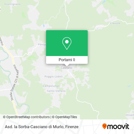 Mappa Asd. la Sorba-Casciano di Murlo