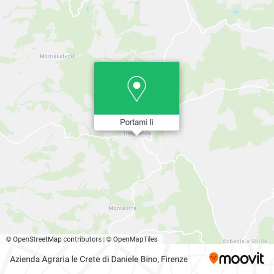 Mappa Azienda Agraria le Crete di Daniele Bino