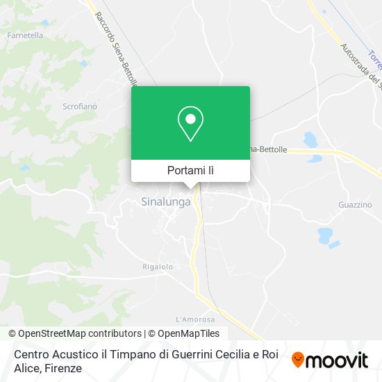 Mappa Centro Acustico il Timpano di Guerrini Cecilia e Roi Alice