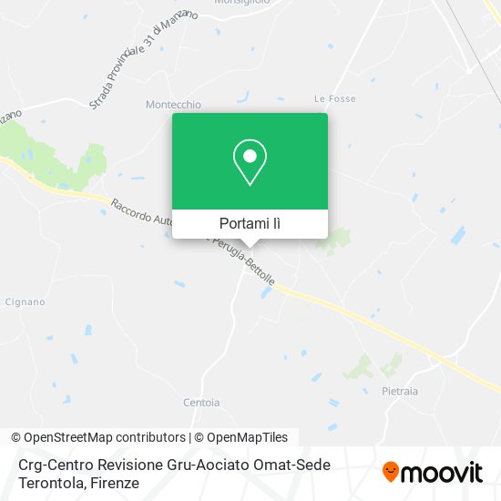 Mappa Crg-Centro Revisione Gru-Aociato Omat-Sede Terontola