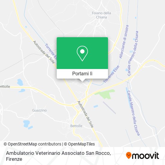 Mappa Ambulatorio Veterinario Associato San Rocco