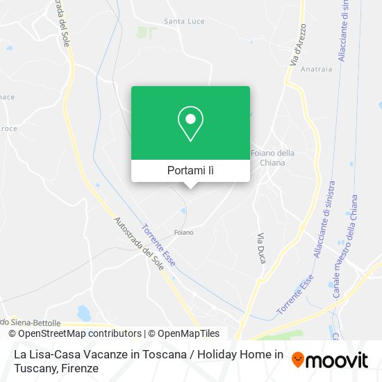 Mappa La Lisa-Casa Vacanze in Toscana / Holiday Home in Tuscany