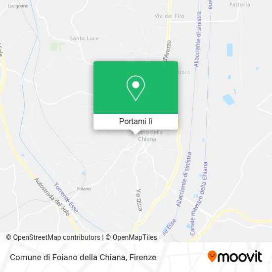Mappa Comune di Foiano della Chiana