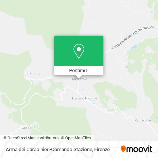 Mappa Arma dei Carabinieri-Comando Stazione