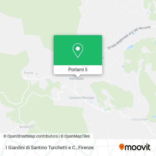 Mappa I Giardini di Santino Turchetti e C.