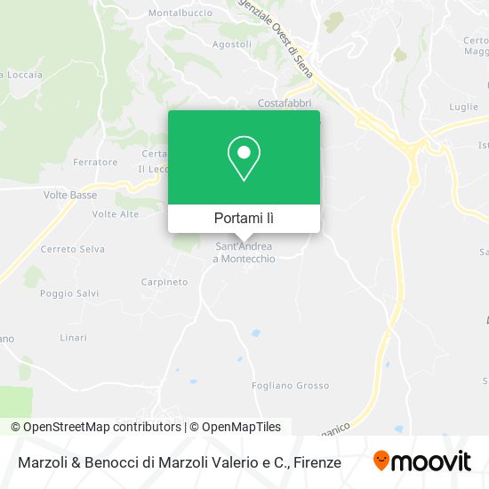 Mappa Marzoli & Benocci di Marzoli Valerio e C.