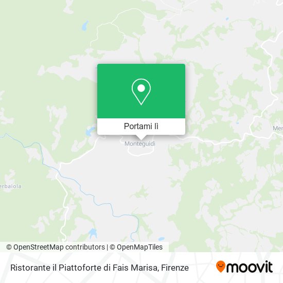 Mappa Ristorante il Piattoforte di Fais Marisa