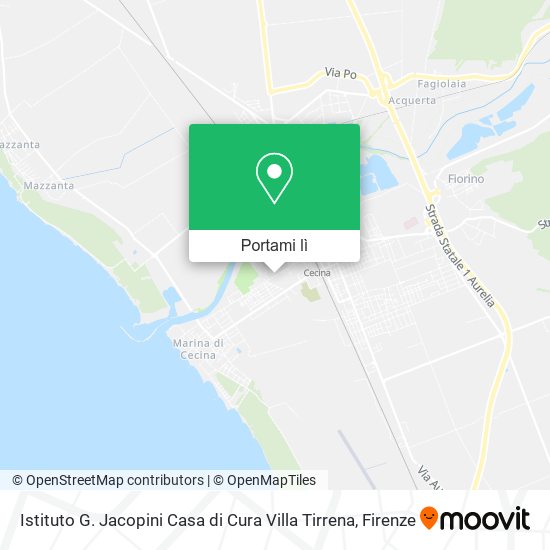 Mappa Istituto G. Jacopini Casa di Cura Villa Tirrena