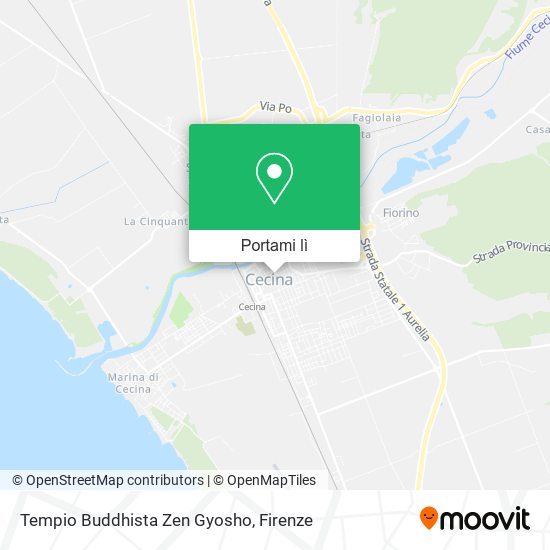 Mappa Tempio Buddhista Zen Gyosho
