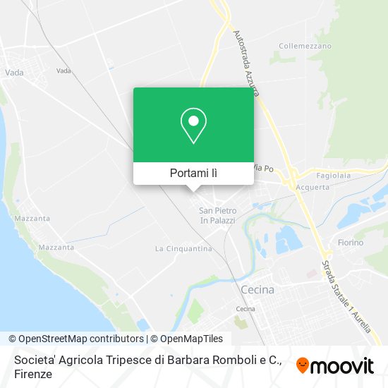 Mappa Societa' Agricola Tripesce di Barbara Romboli e C.