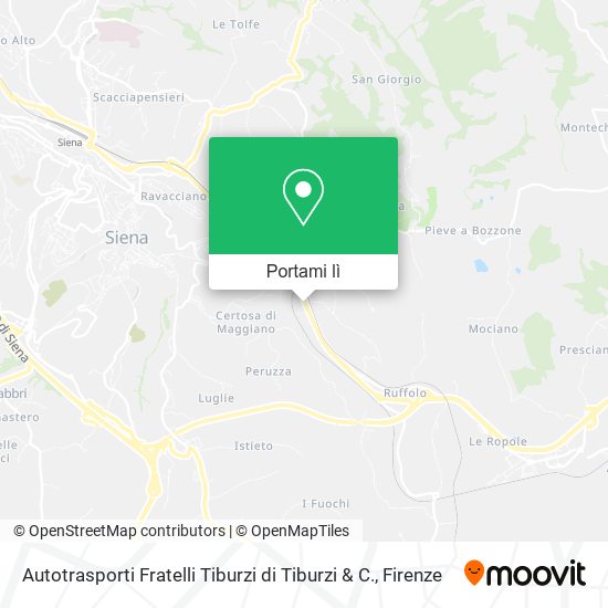 Mappa Autotrasporti Fratelli Tiburzi di Tiburzi & C.