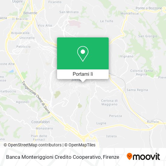 Mappa Banca Monteriggioni Credito Cooperativo