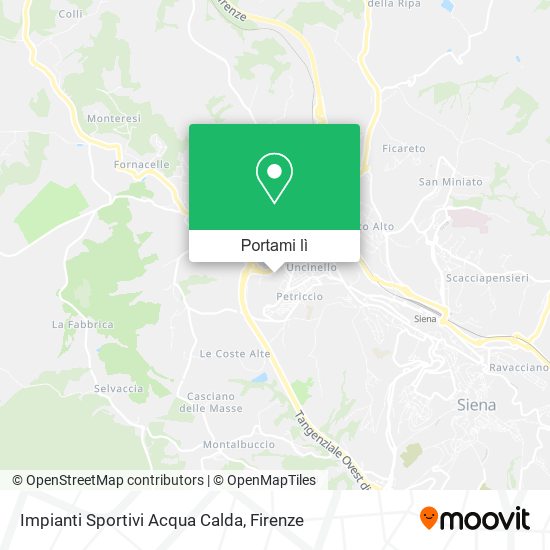 Mappa Impianti Sportivi Acqua Calda