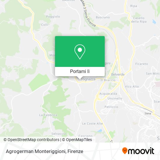 Mappa Agrogerman Monteriggioni