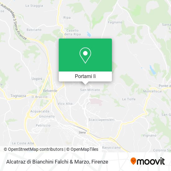 Mappa Alcatraz di Bianchini Falchi & Marzo