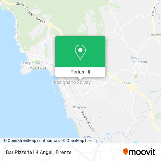 Mappa Bar Pizzeria I 4 Angeli