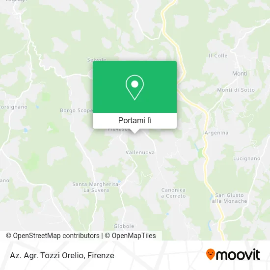 Mappa Az. Agr. Tozzi Orelio