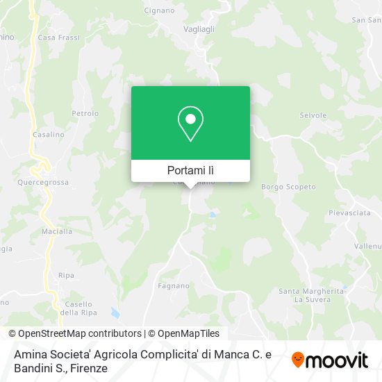 Mappa Amina Societa' Agricola Complicita' di Manca C. e Bandini S.